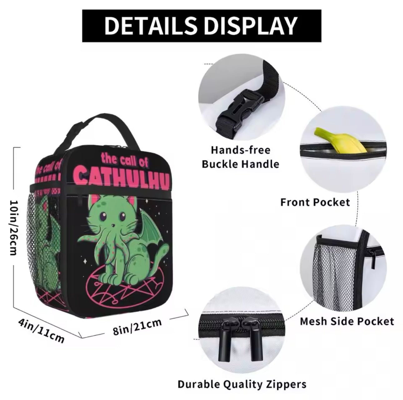 Cat - thulhu Insulated Lunch Bag: Adorably Eldritch and Purr - fectly Practical - MeowMart - MeowMart