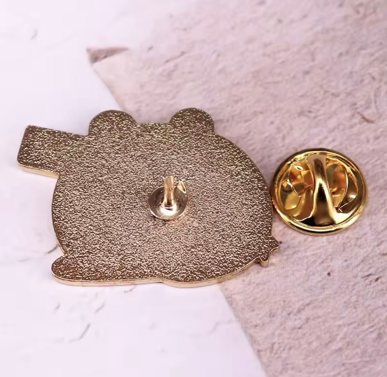 Cute Cartoon Frog with Glock Enamel Pin Animal Lapel Pin - Funny Backpack Clothing Accessories | MeowMart - Jewelry - MeowMart