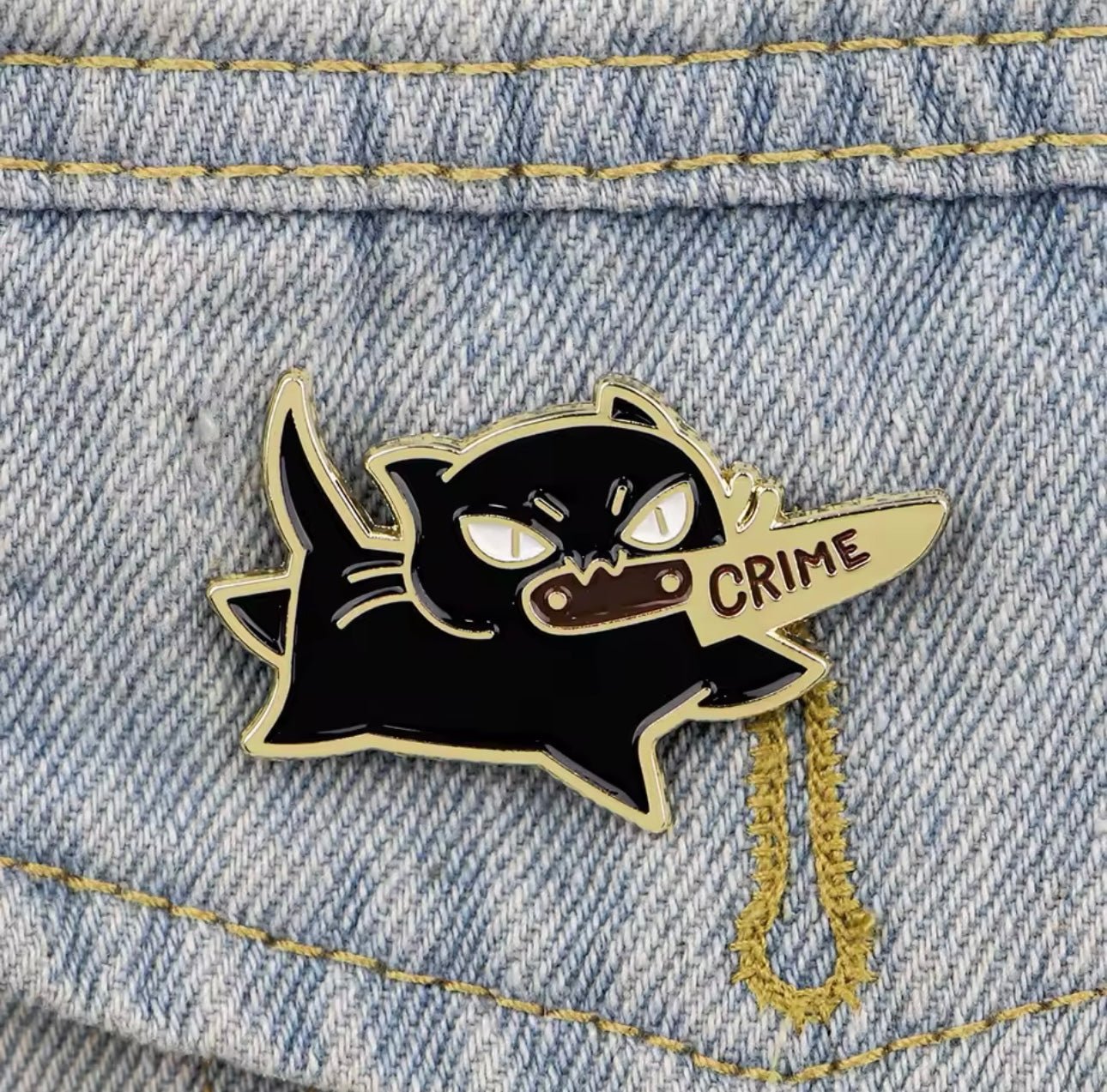 Cute Cat Enamel Pin Animal Lapel Pin - Backpack Clothing Accessories | MeowMart - Jewelry - MeowMart