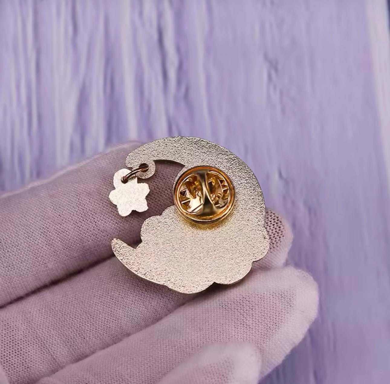 Cute Crescent Moon Cat Enamel Pin Animal Lapel Pin - Backpack Clothing Accessories | MeowMart - Jewelry - MeowMart
