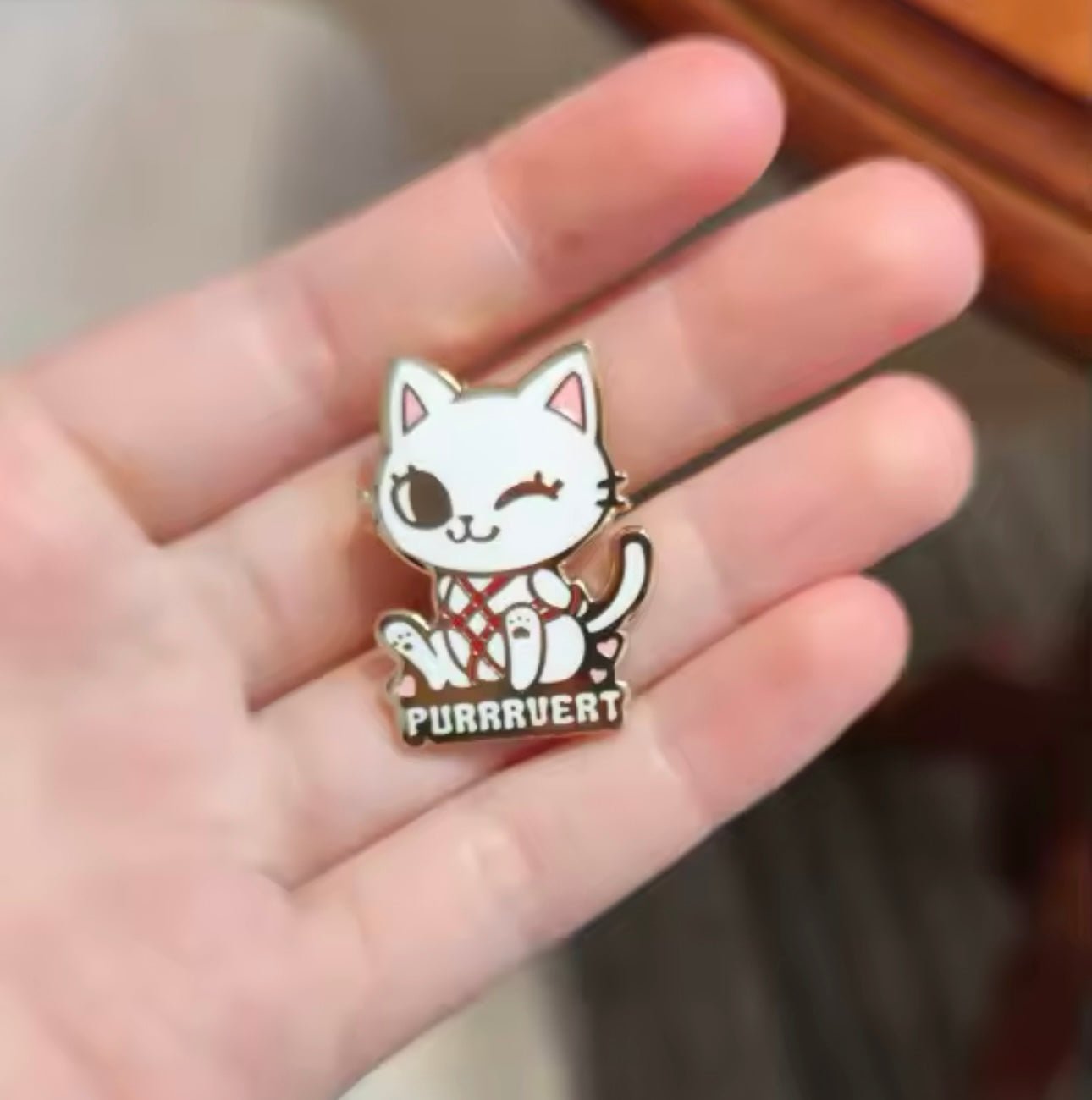'Purrrvert' Cat Enamel Pin Animal Lapel Pin - Backpack Clothing Accessories | MeowMart - Jewelry - MeowMart