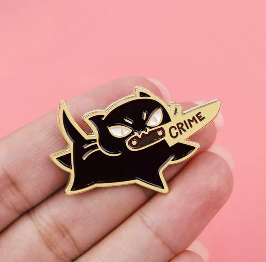 Cute Cat Enamel Pin Animal Lapel Pin - Backpack Clothing Accessories | MeowMart - Jewelry - MeowMart