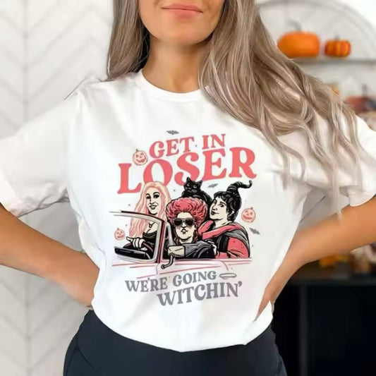 Halloween ‘We’re Going Witchin’’ Spooky Pagan Casual T-Shirt - for Women | MeowMart - T-Shirt - MeowMart